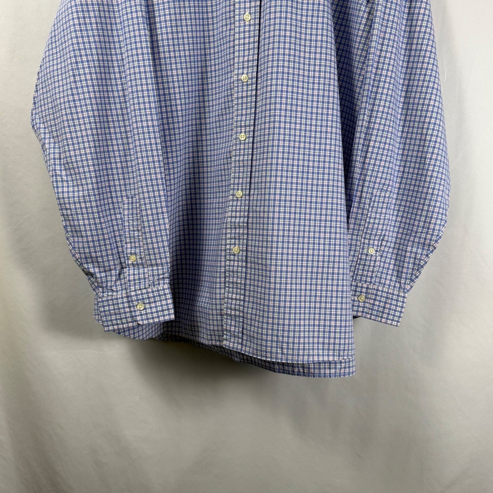 Ralph Lauren Tattersall Check Button Down Shirt Plaid Long Sleeve OCBD Mens 3XB - Picture 5 of 9